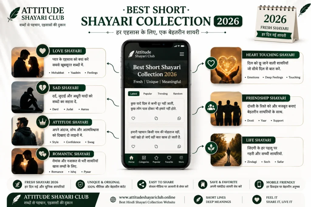 Fresh 2 Line Shayari 2026