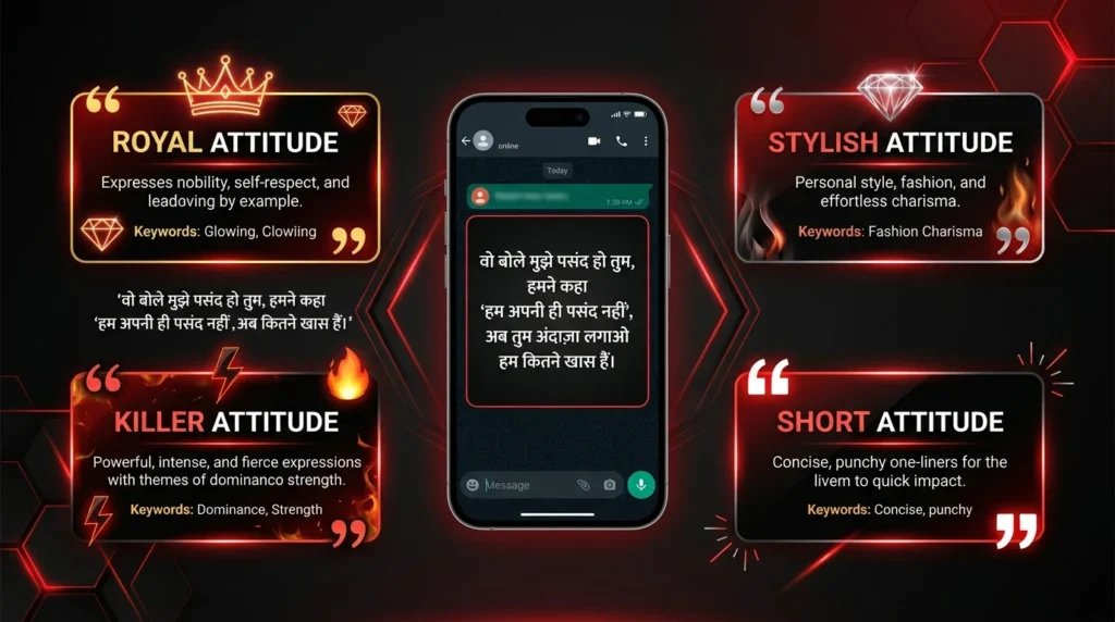 Best Attitude Shayari in Hindi with Royal and Killer Style