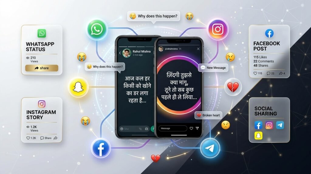 Sad Shayari for Instagram Stories
