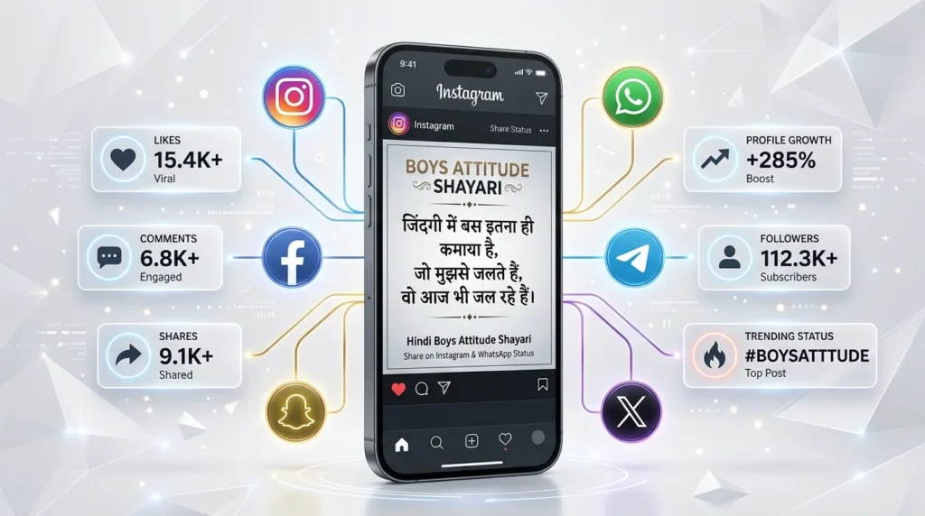 Boys Attitude Shayari for Instagram